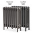 CI-CLA485-09-10 - Classic 4 Column Cast Iron Radiator H485mm x W1874mm CI-CLA485-09-10 - Classic 4 Column Cast Iron Radiator H485mm x W1874mm